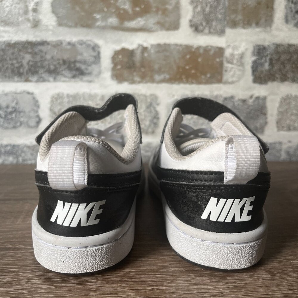 Nike Court Borough Low Recraft “Panda” (Black/ White, Size 1Y) - Picture 6 of 6